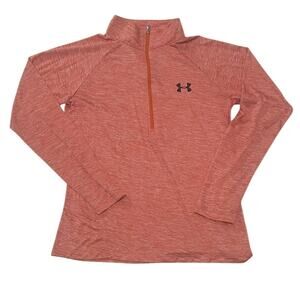 Under Armour Women's  ½ Zip Long-Sleeve Pullover Women's Medium Peach/Plasma